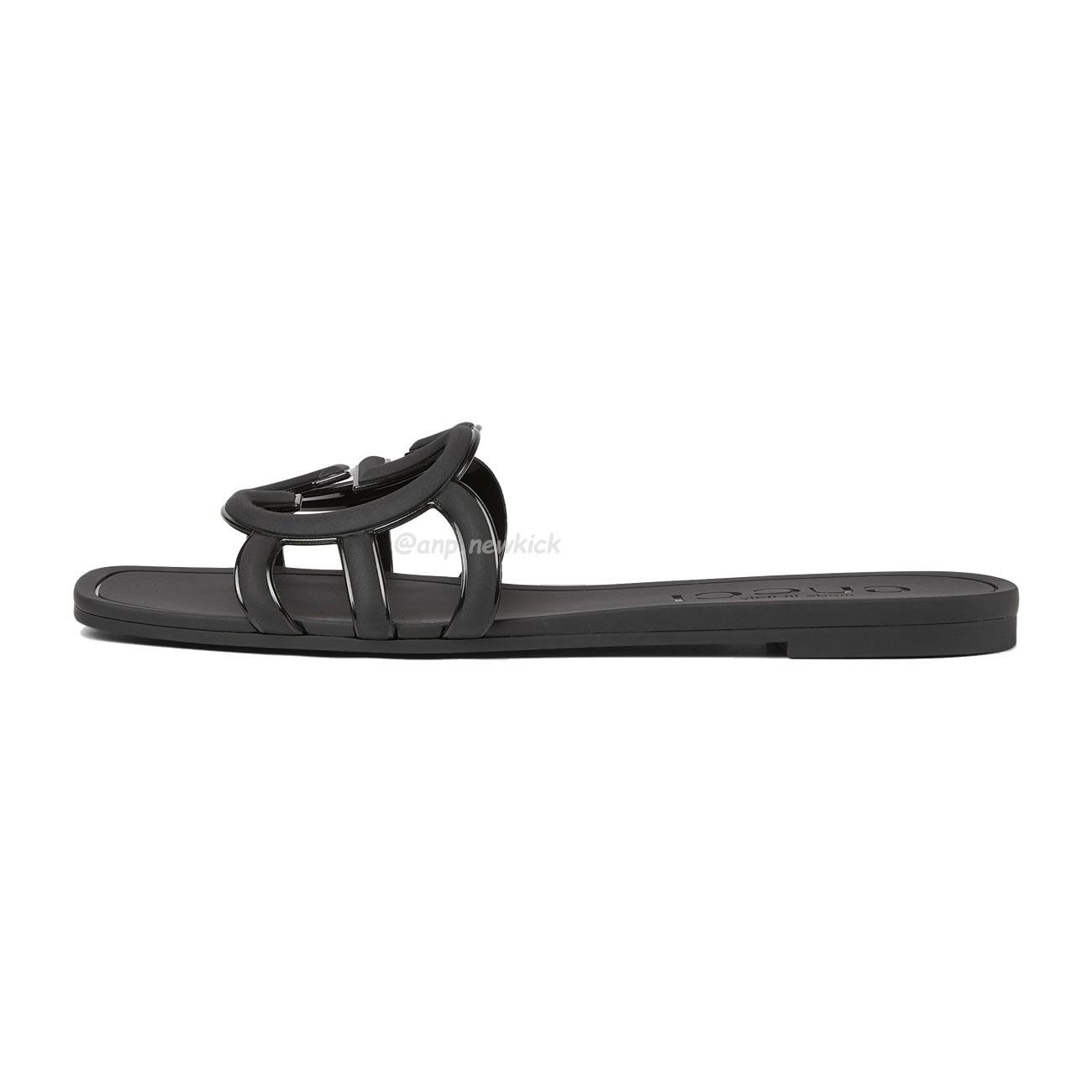 Gucci Interlocking G Flat Bottom Rubber Slipper (4) - newkick.app